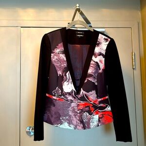 Black jacket with abstract front